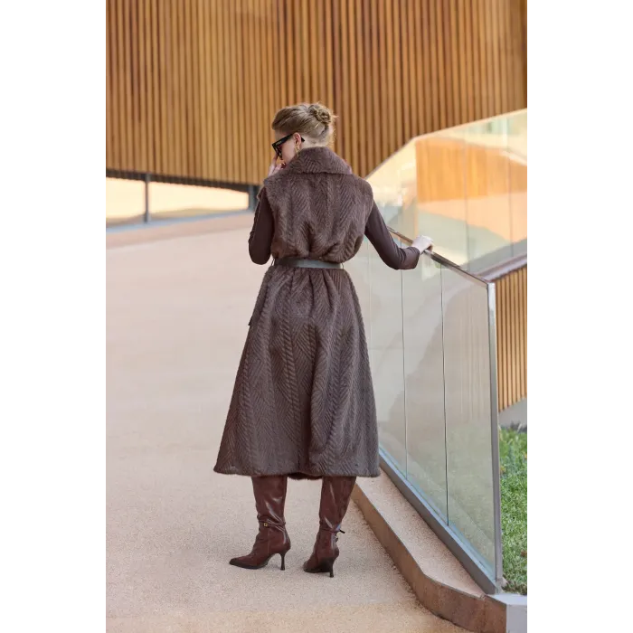 Misswhence Yelek  38700 KAHVERENGİ