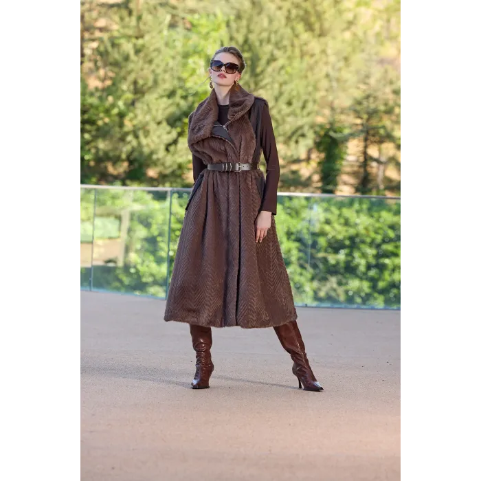 Misswhence Yelek  38700 KAHVERENGİ