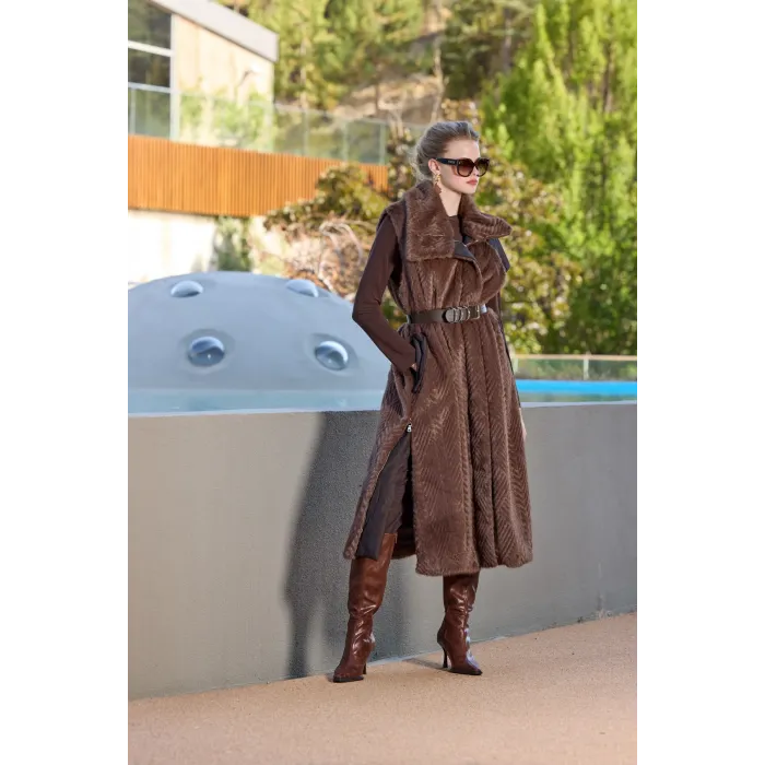 Misswhence Yelek  38700 KAHVERENGİ