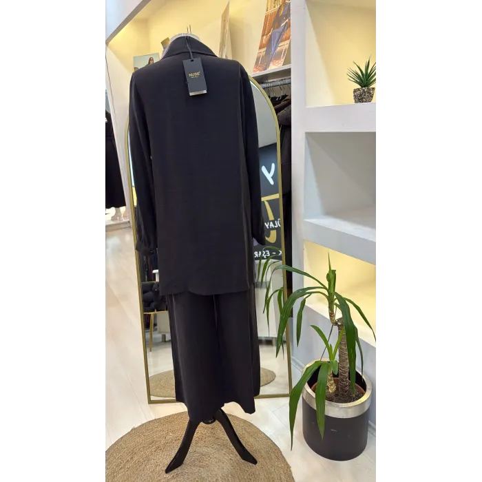 Nuss 1019 Pantolonlu Takım - Siyah