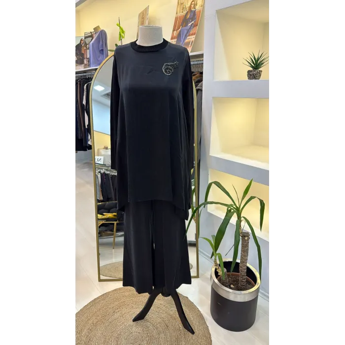 Nuss 1033 Cupra İpek Takım - SİYAH