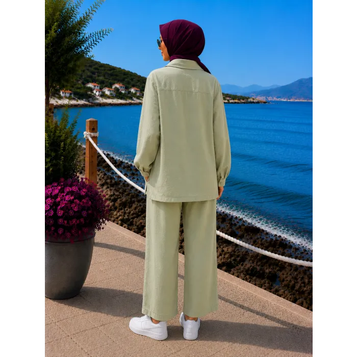 Nuss 1064 PANTOLONLU Takım - AÇİK YEŞİL