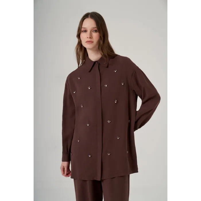 Nuss 1064 PANTOLONLU Takım - KAHVE