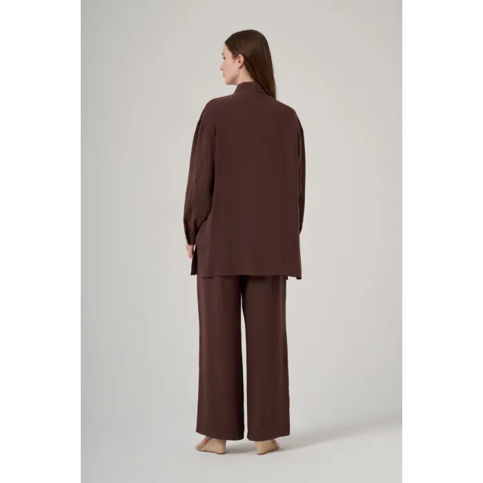 Nuss 1064 PANTOLONLU Takım - KAHVE