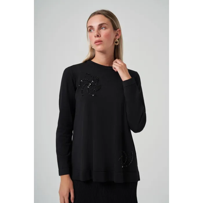 Nuss Boncuk İşlemeli Pilise Etekli Merserize Takım 1352