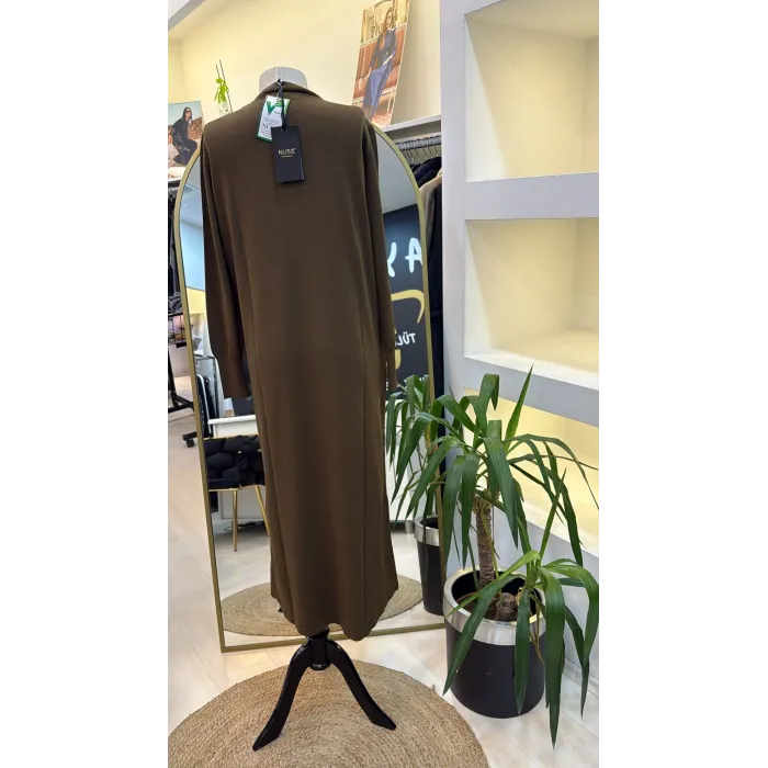 NUSS DESENLİ ELBİSE 2061 YEŞİL