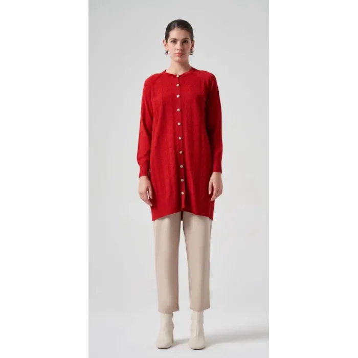 NUSS KAZ AYAGİ DESENLİ HİRKA YEŞİL 1111