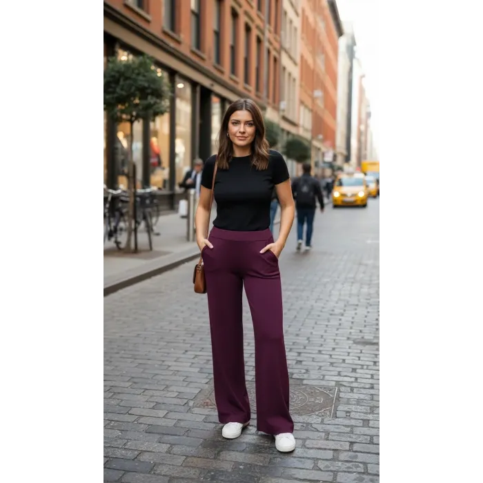 Nuss PANTOLON 002 BORDO