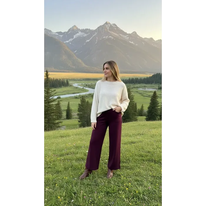 Nuss PANTOLON 002 BORDO