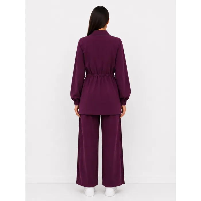 Nuss Pantolonlu Takım 1049 bordo
