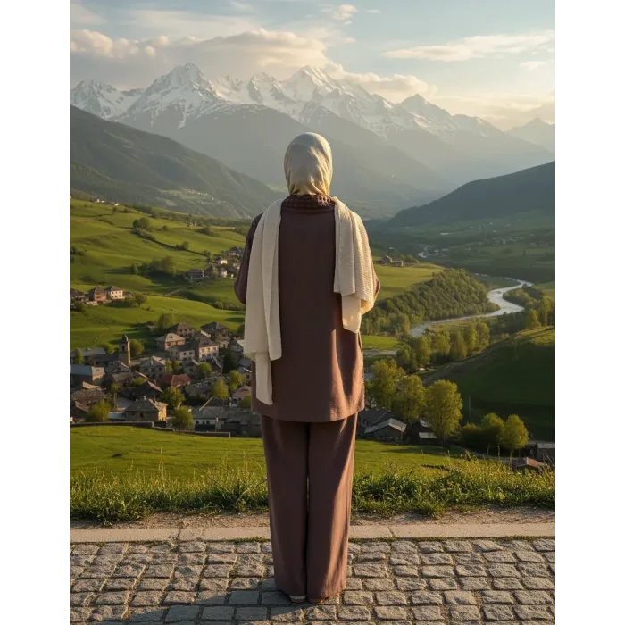 Nuss PANTOLONLU Takım Kahve 1068