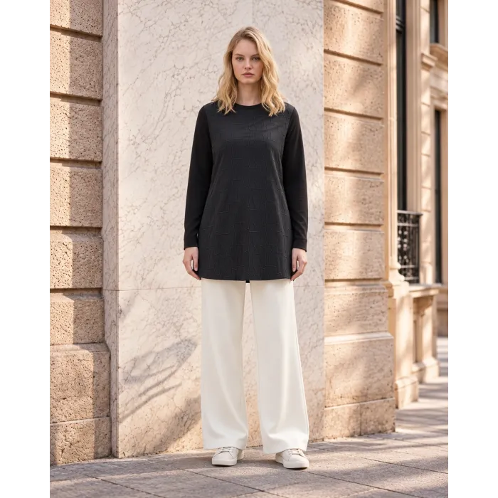 Nuss Siyah 3041 Tunik