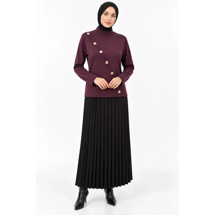 nuss triko tunik bordo 206