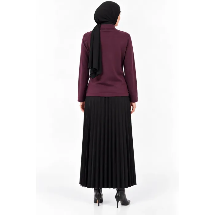 nuss triko tunik bordo 206
