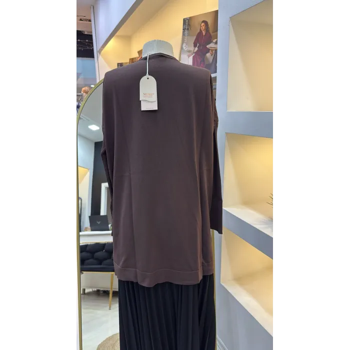 nuss triko tunik kahve k116