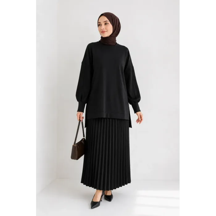 nuss triko tunik siyah 116