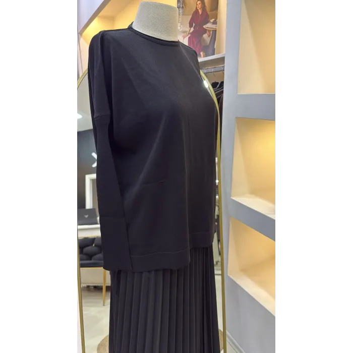 nuss triko tunik siyah 116