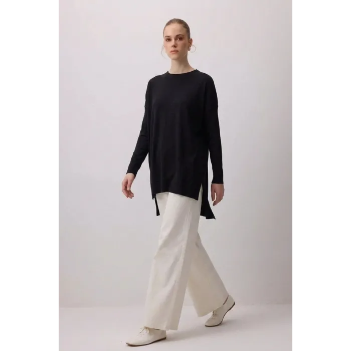 nuss triko tunik siyah 116