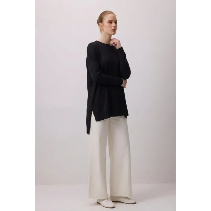 nuss triko tunik siyah 116