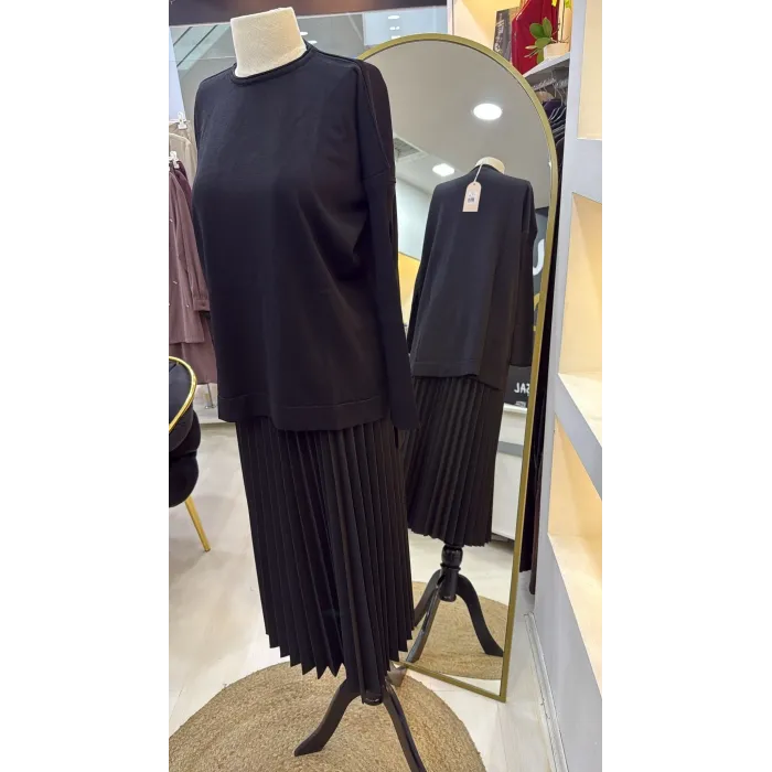 nuss triko tunik siyah 116