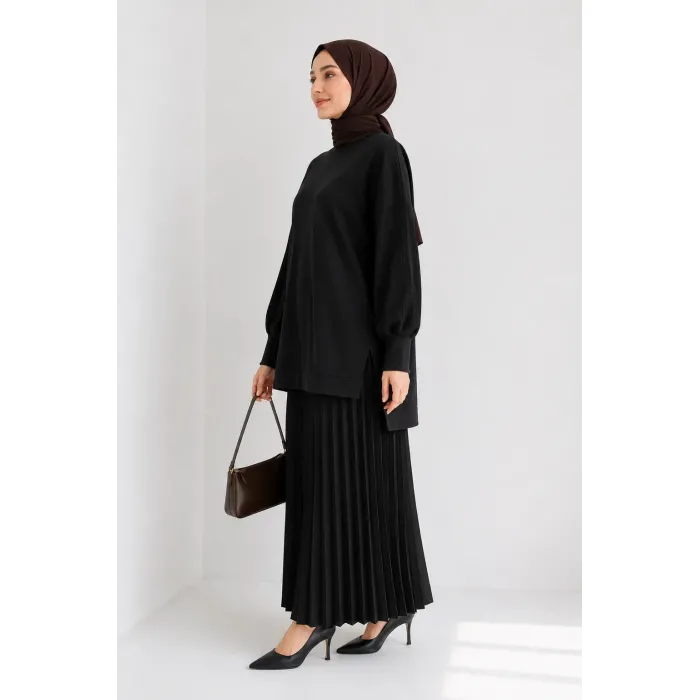 nuss triko tunik siyah 116