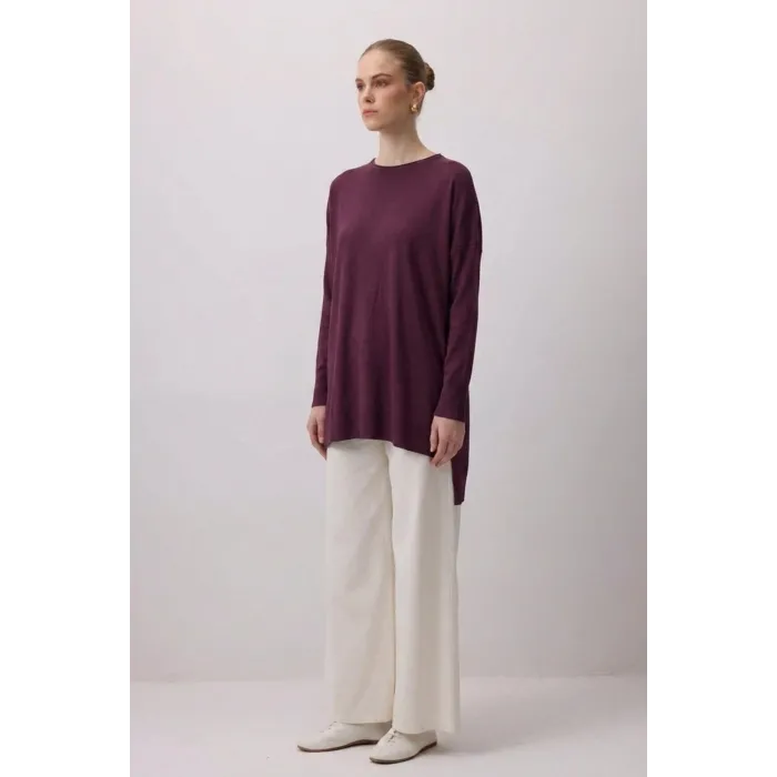 nuss triko tunik vişne k116