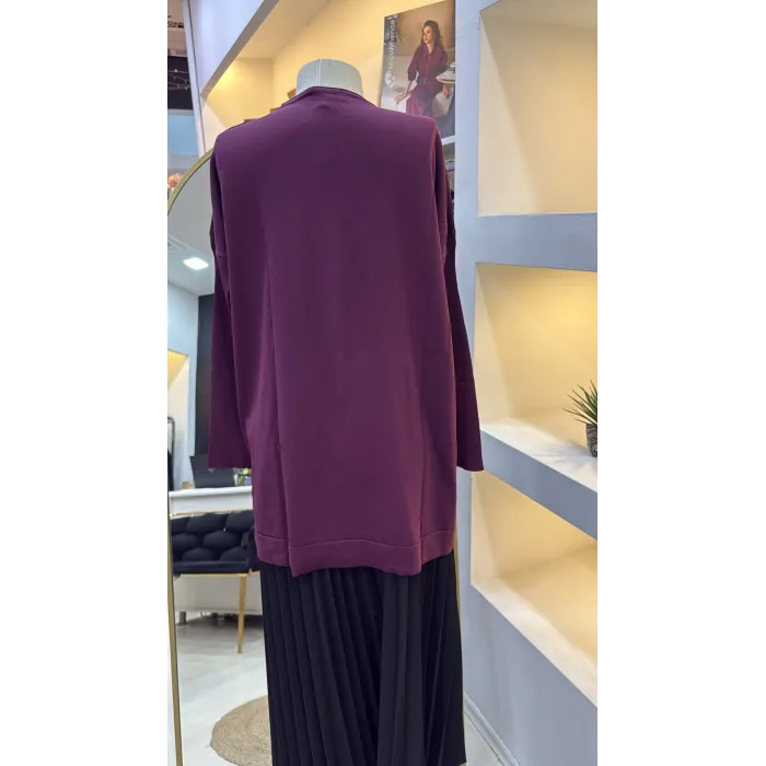 nuss triko tunik vişne k116