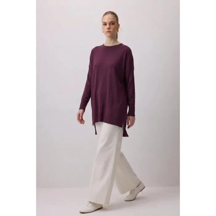 nuss triko tunik vişne k116