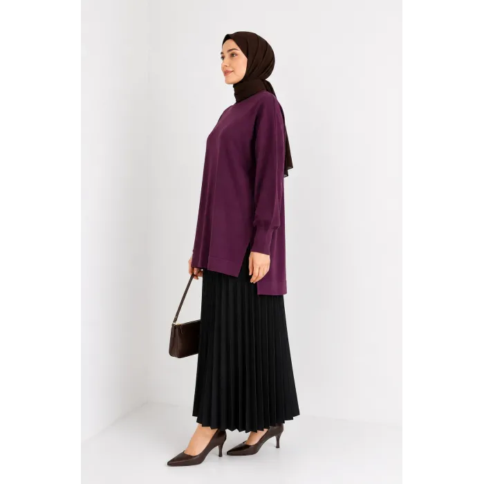 nuss triko tunik vişne k116