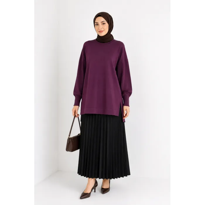 nuss triko tunik vişne k116