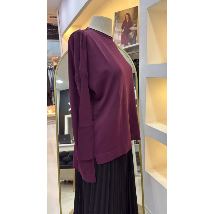 nuss triko tunik vişne k116