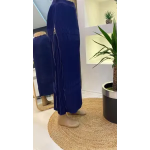 Misswhence Fermuarlı Plise Etek LACİVERT 37921