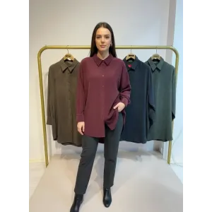 invee Terra Kadın Gömlek 7178 bordo