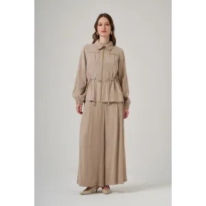 Nuss Pantolonlu Takım 1049 bej