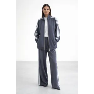 Nuss 1092 Şerit Desenli Pantolonlu Takım - LACİ