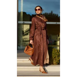 Misswhence İkili Elbise kahve 39806