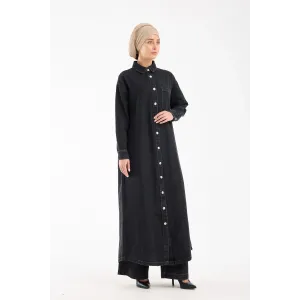invee Blue Ridge Kot Gömlek elbise 7191 SİYAH