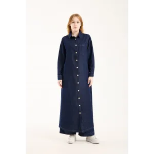 invee Blue Ridge Kot Gömlek elbise 7191 lacivert