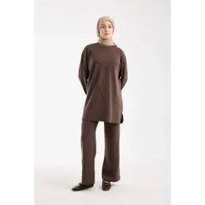 invee modal kumaş takim 7239 KAHVE