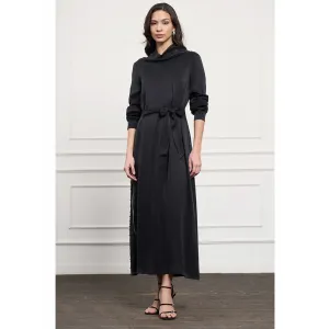 NUSS CUPRA İPEK ELBİSE 2057 SİYAH