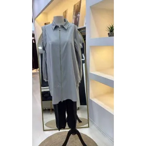 Misswhence Gömlek 39302 GRİ