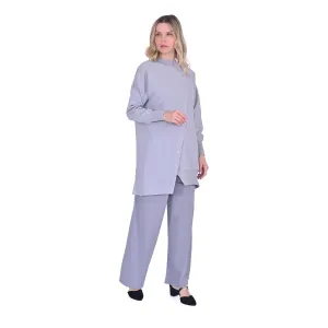 invee Asimetrik Gömlek GRİ 6122