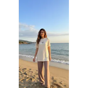 QMASH KISA KOLLU TİŞÖRT 4316 BEJ