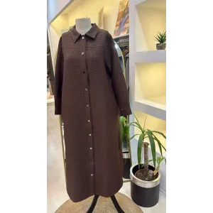 İnvee 7039 kahve  Çıtçıtlı Kap