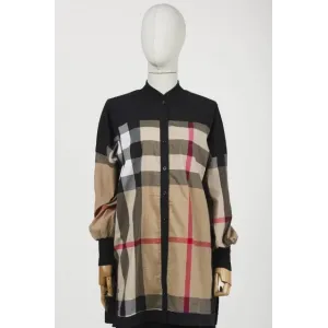 İNVEE EKOSE DESENLİ SİYAH TUNİK 6652