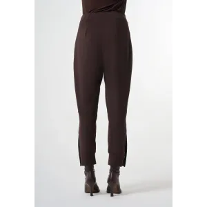 Misswhence Fermuar Detaylı Pantolon 38102 kahverengi