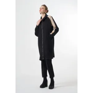 Misswhence Fermuar Detaylı Pantolon  38102 SİYAH