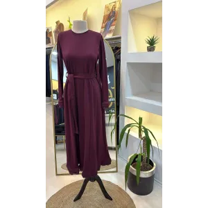 Misswhence Güpür Detaylı Elbise 38823 BORDO