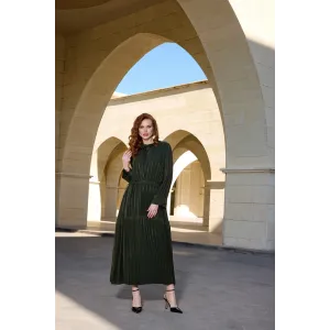 MİSSWHENCE İPEK ELBİSE 37810 YEŞİL