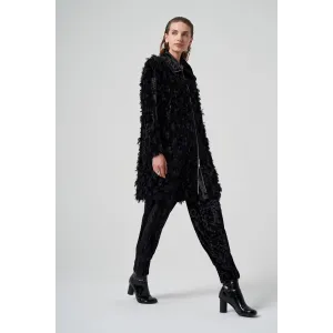 MİSSWHENCE Kadife Kap 36413 SİYAH